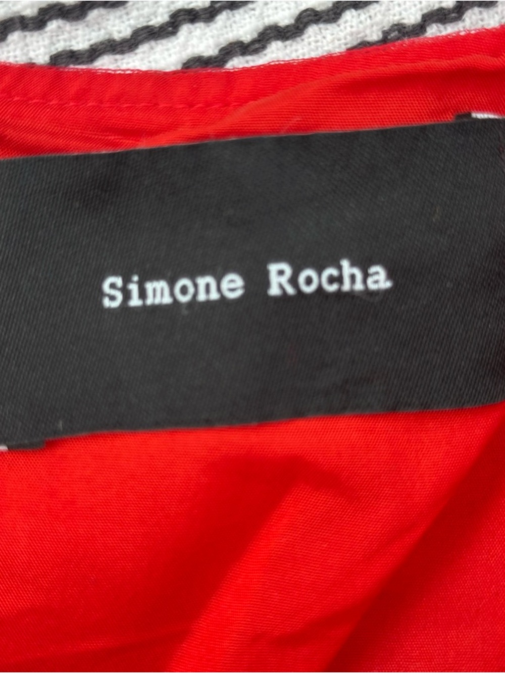 Simone Rocha Red Floral Tulle Midi Skirt Uk 6 Sheer Embroidered Made In Italy - Picture 11 of 15